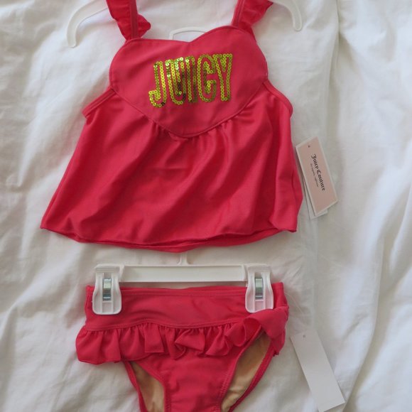 Juicy Couture Girls swim top & bottoms set 3T - Picture 1 of 6